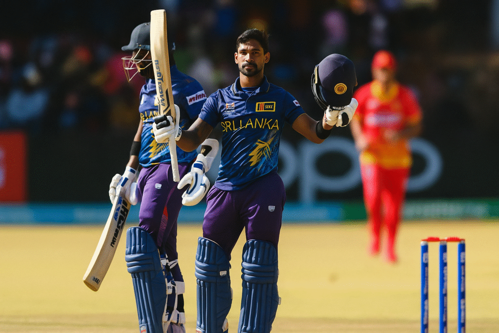 sri lanka vs zimbabwe won