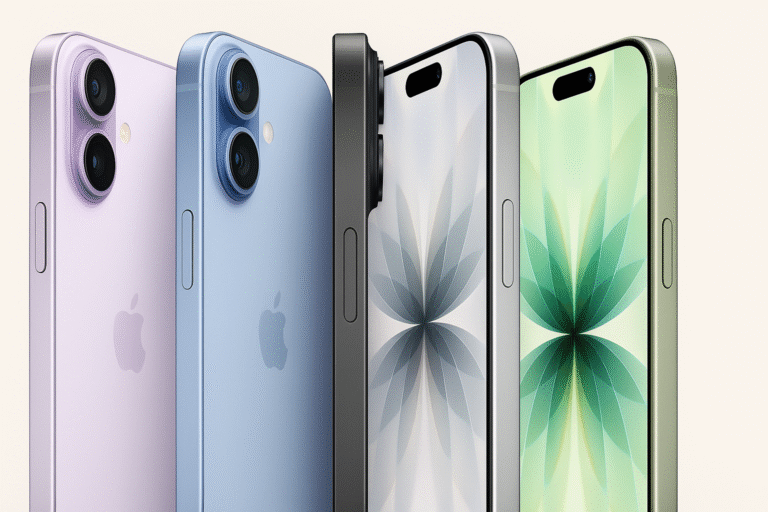 High-quality images of Apple iPhone 17, iPhone 17 Pro, and iPhone 17 Pro Max showcasing design, display, and camera layout.
