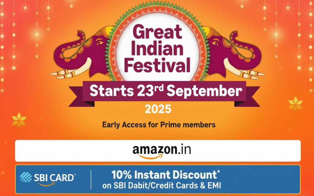 Amazon India Great Indian Festival 2025 banner