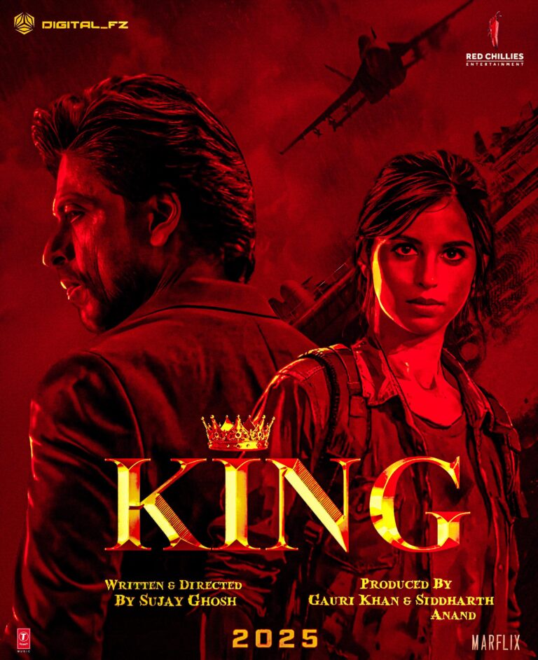 Shah Rukh Khan in King movie (2026) official poster