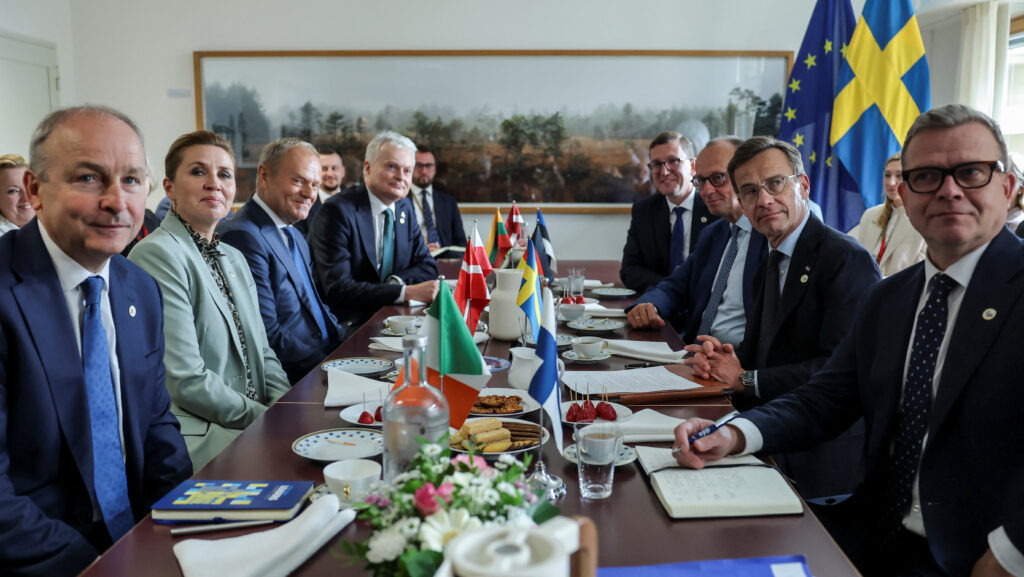 European Union leaders discussing trade agreement