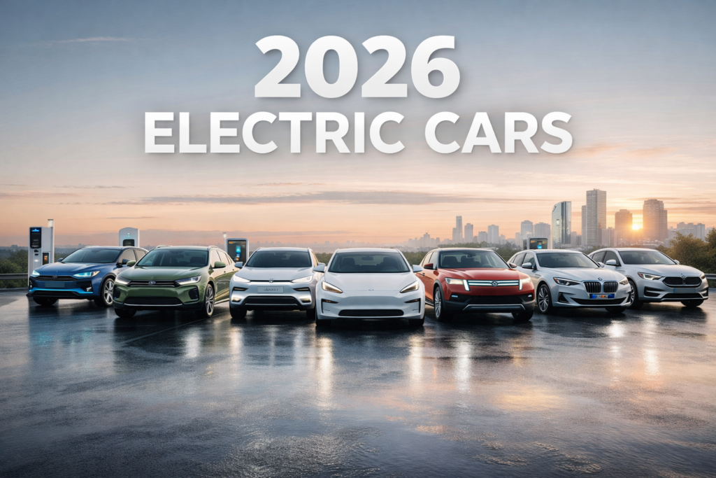 Electric cars coming in 2026 lineup showing next generation EV vehicles and future automotive technology