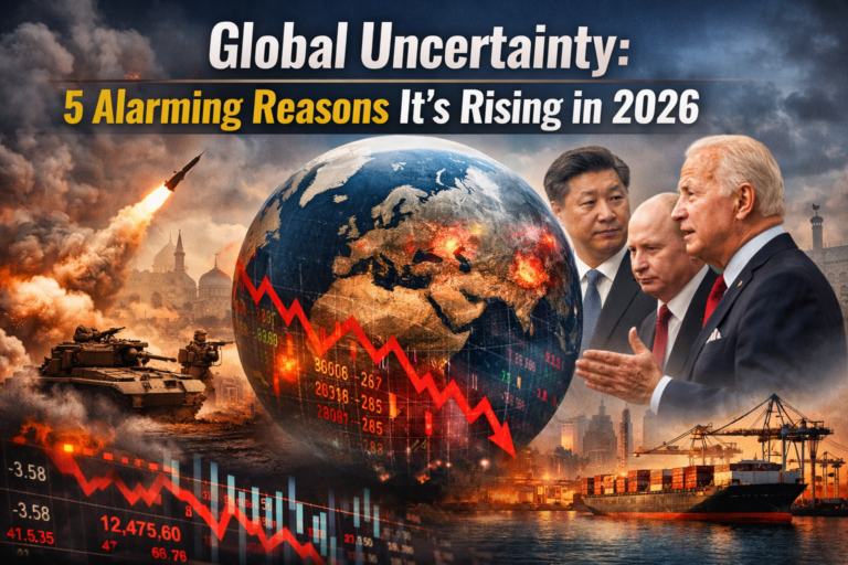 Global uncertainty rising in 2026 due to geopolitical conflicts, economic volatility and global trade tensions