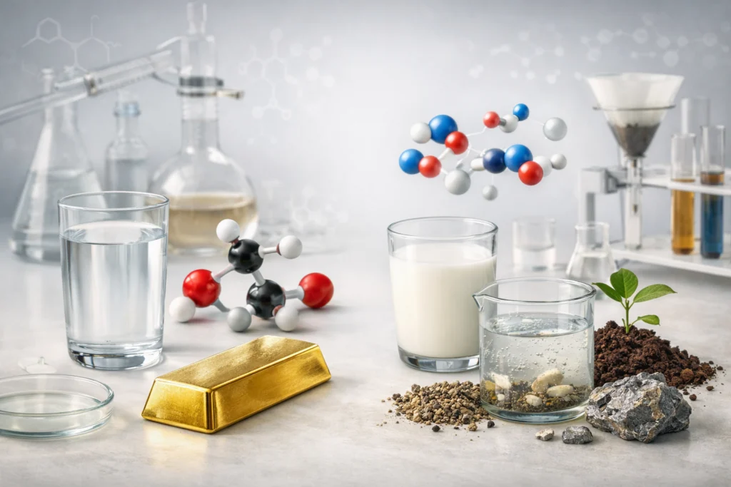 Is Matter Around Us Pure?