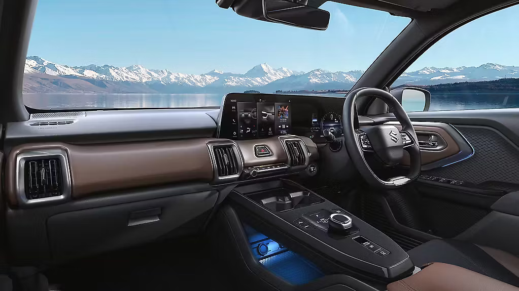 Maruti eVitara Interior Tech-Focused Cabin