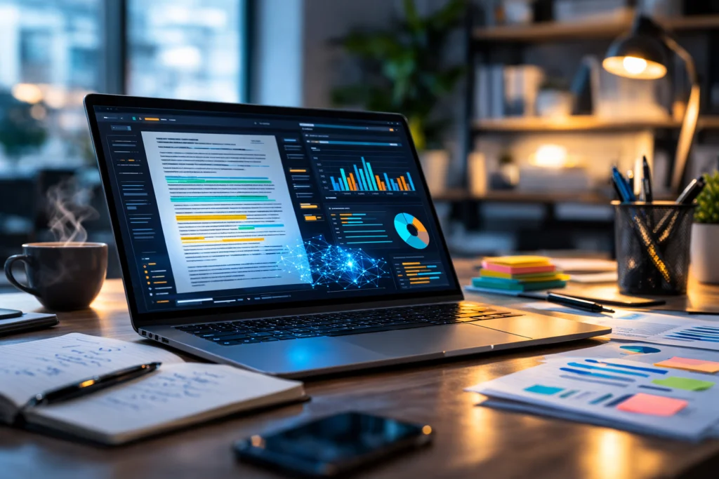 use AI to summarize long documents efficiently using modern AI tools on laptop