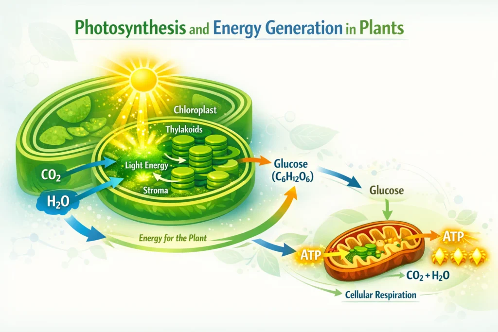 Photosynthesis and Energy Generation in Plants