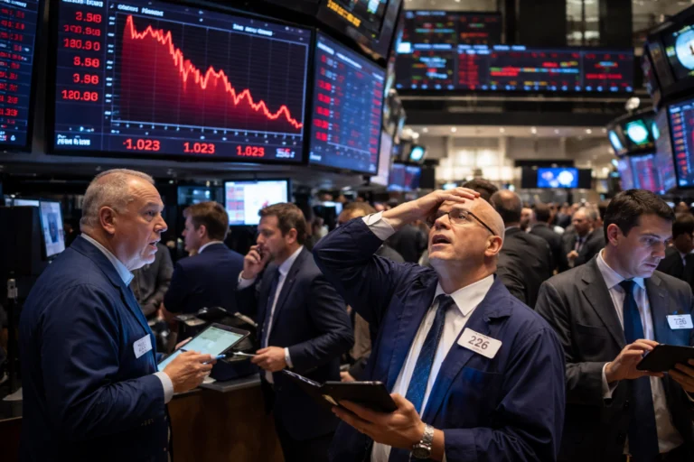 Dow Jones falls over 1000 points