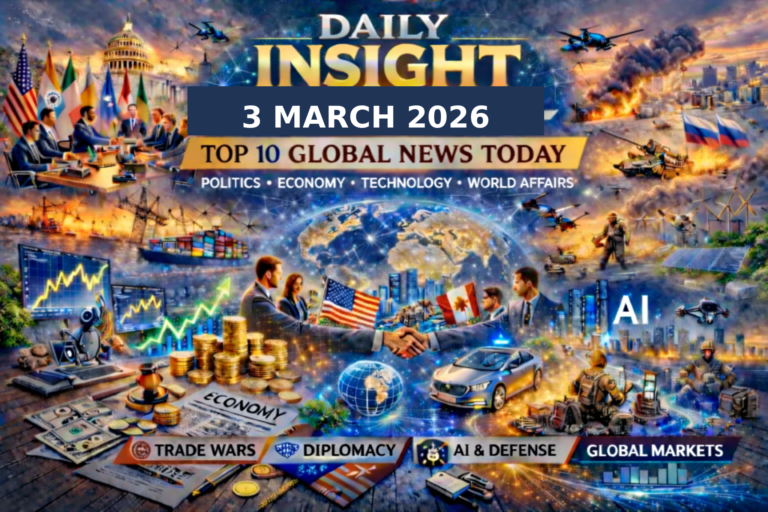 Daily Insight – Top 10 World Updates 3 March 2026