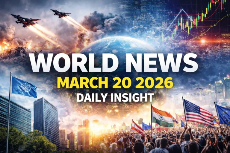 Global Breaking News March 20 2026