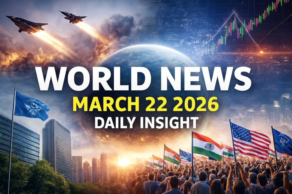 Global Breaking News March 22 2026