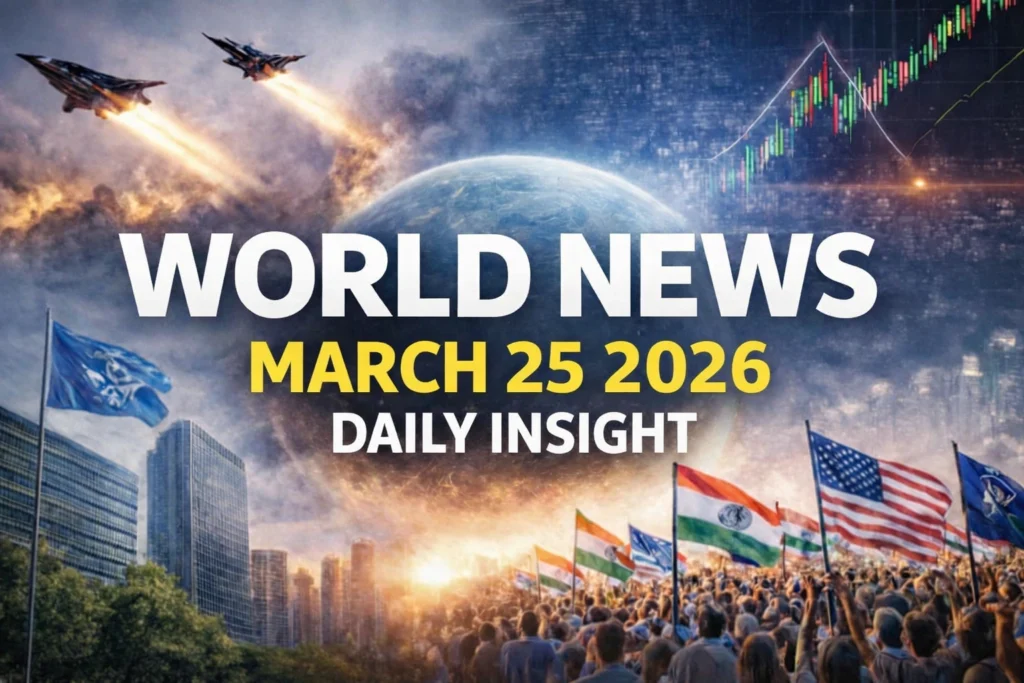 Global Breaking News March 25 2026
