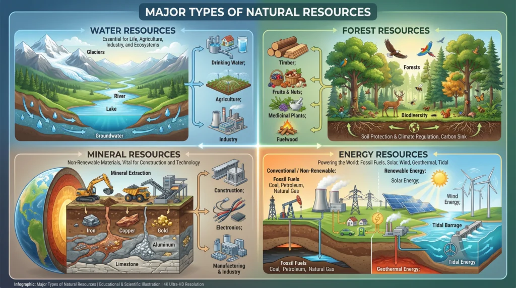 Major Types of Natural Resources