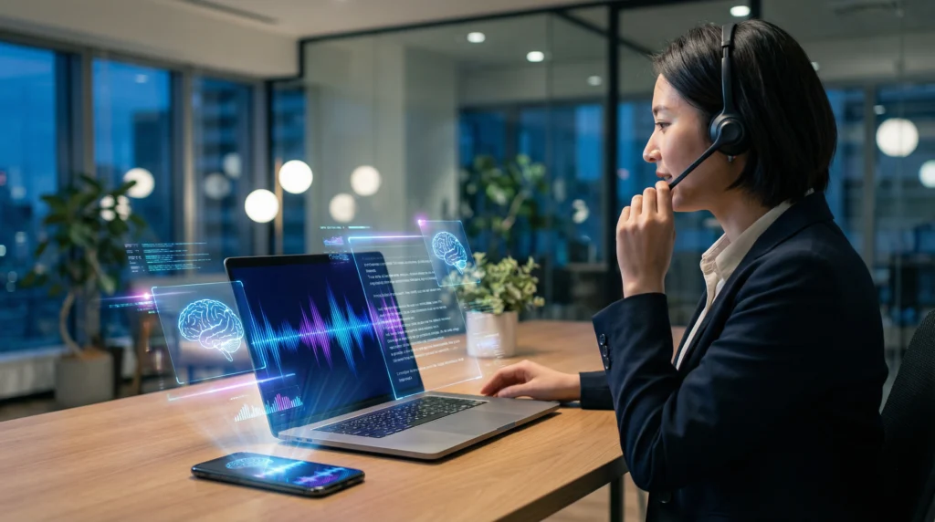 AI services offer voice recognition and transcription