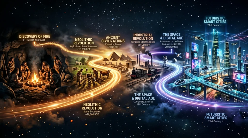 human history timeline evolution