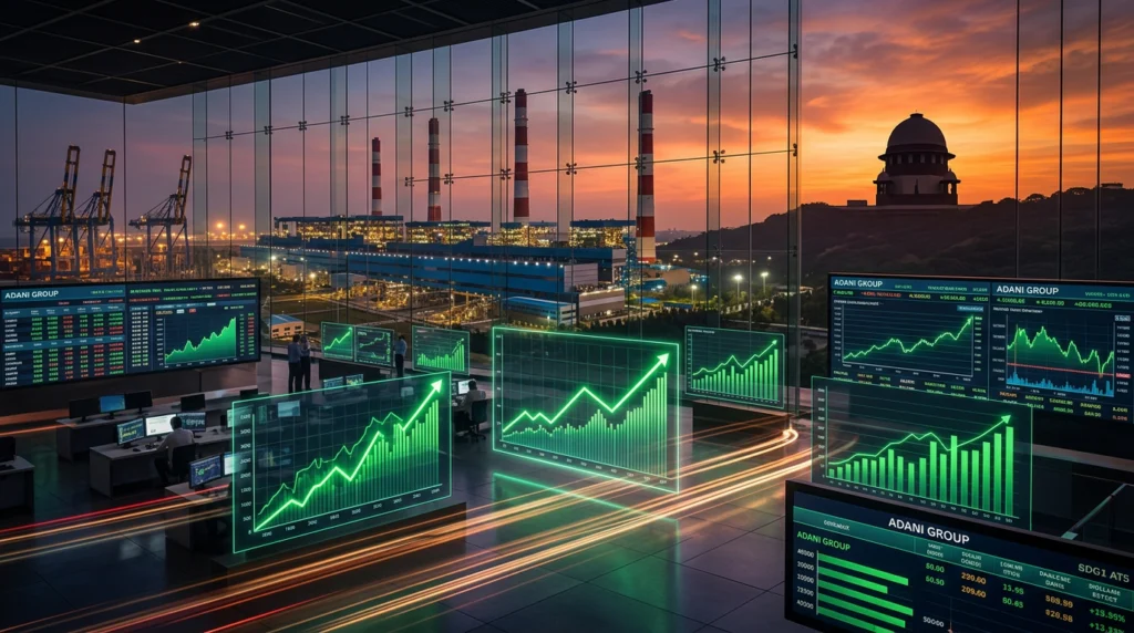 Adani stocks surge
